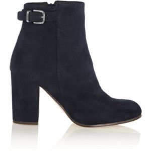 J.Crew Barrett Navy Suede Ankle Boots Sz 8